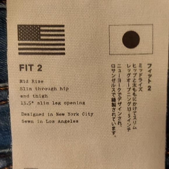 Rag & Bone Fit 2 Slim Button Fly  Womens  Jeans Size 34 NWT - Picture 6 of 9